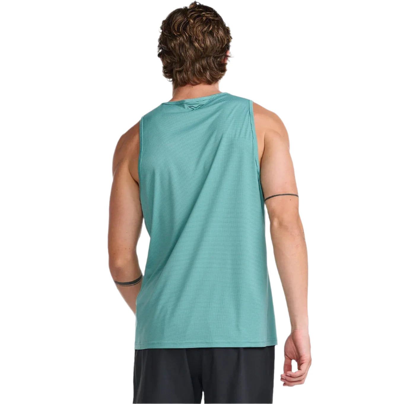 Light Green 2XU Aero Running Tank for Men