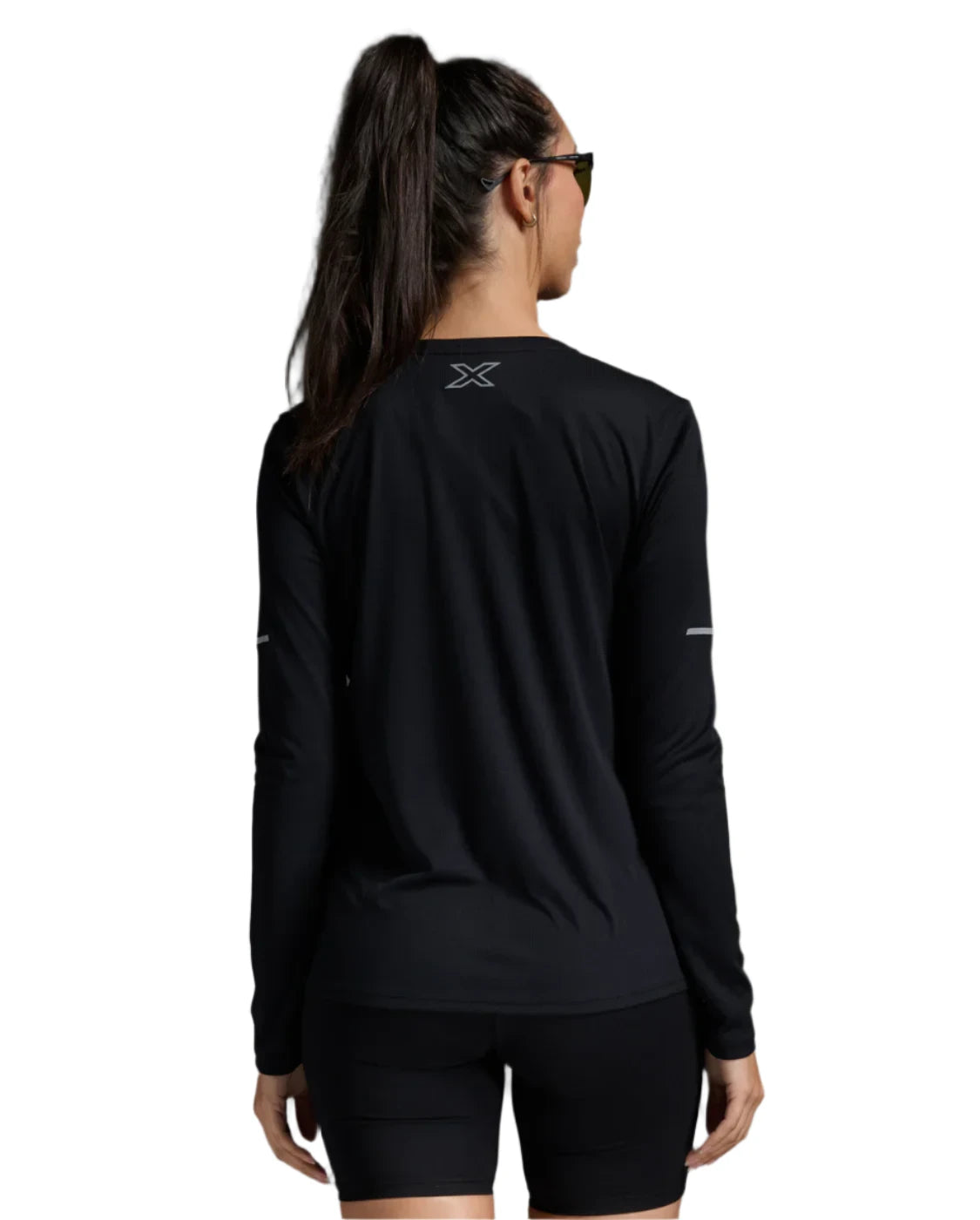 Black 2XU Aero Long Sleeve Running Top for Women