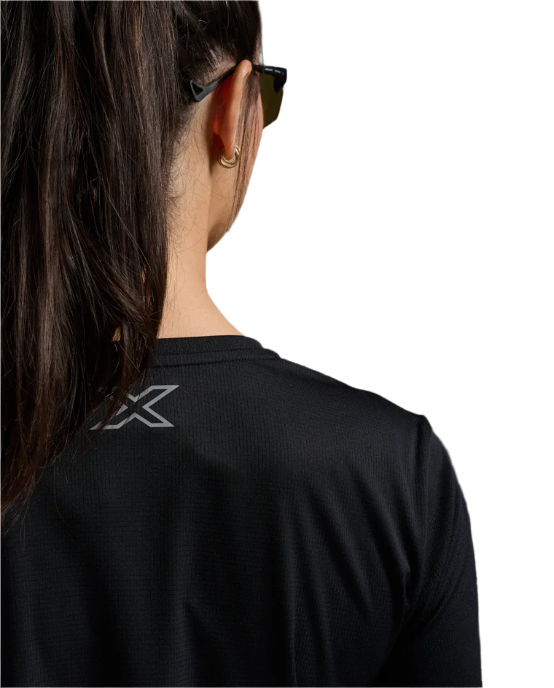 Black 2XU Aero Long Sleeve Running Top for Women