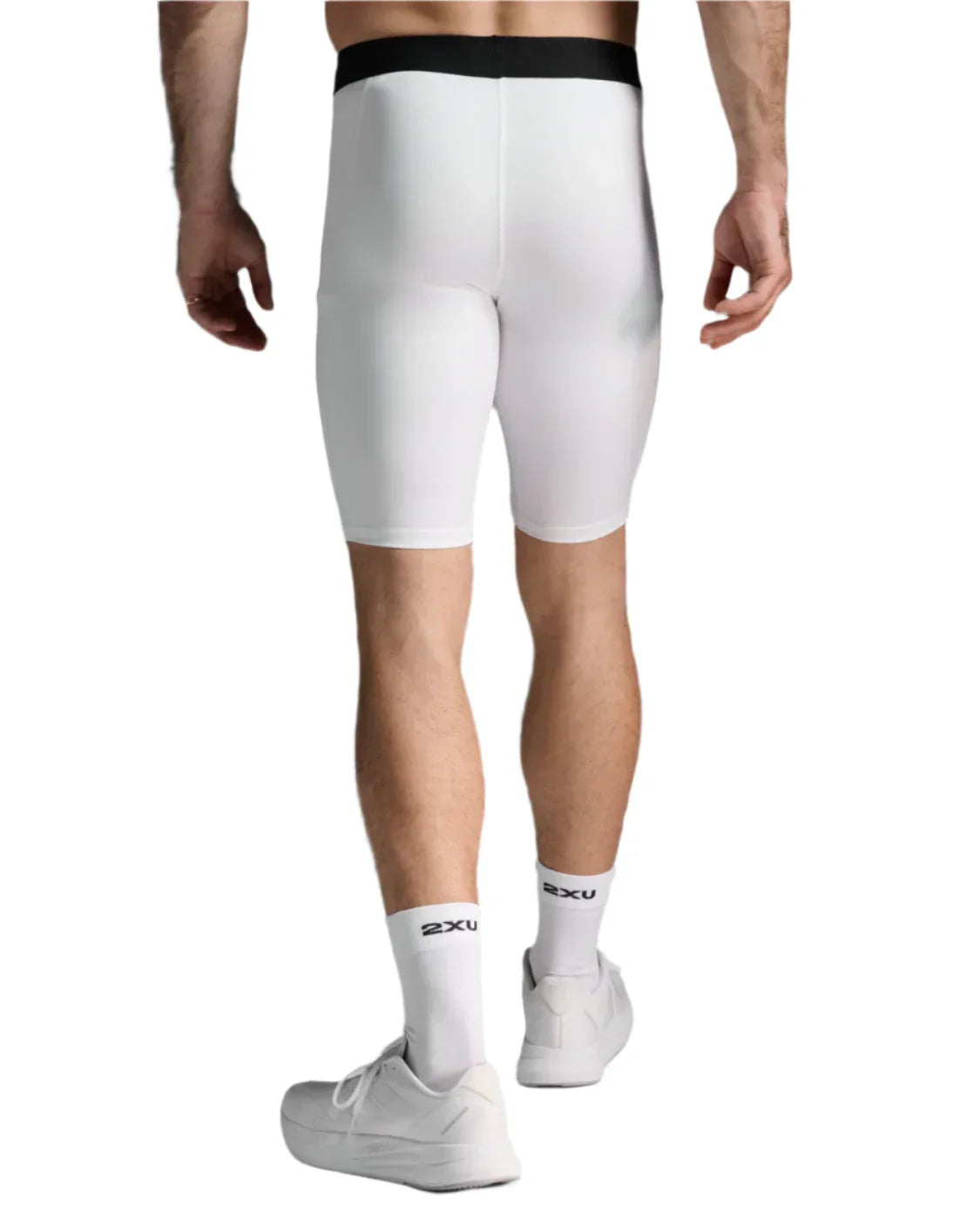 White 2XU Base Layer Compression Shorts - Mens
