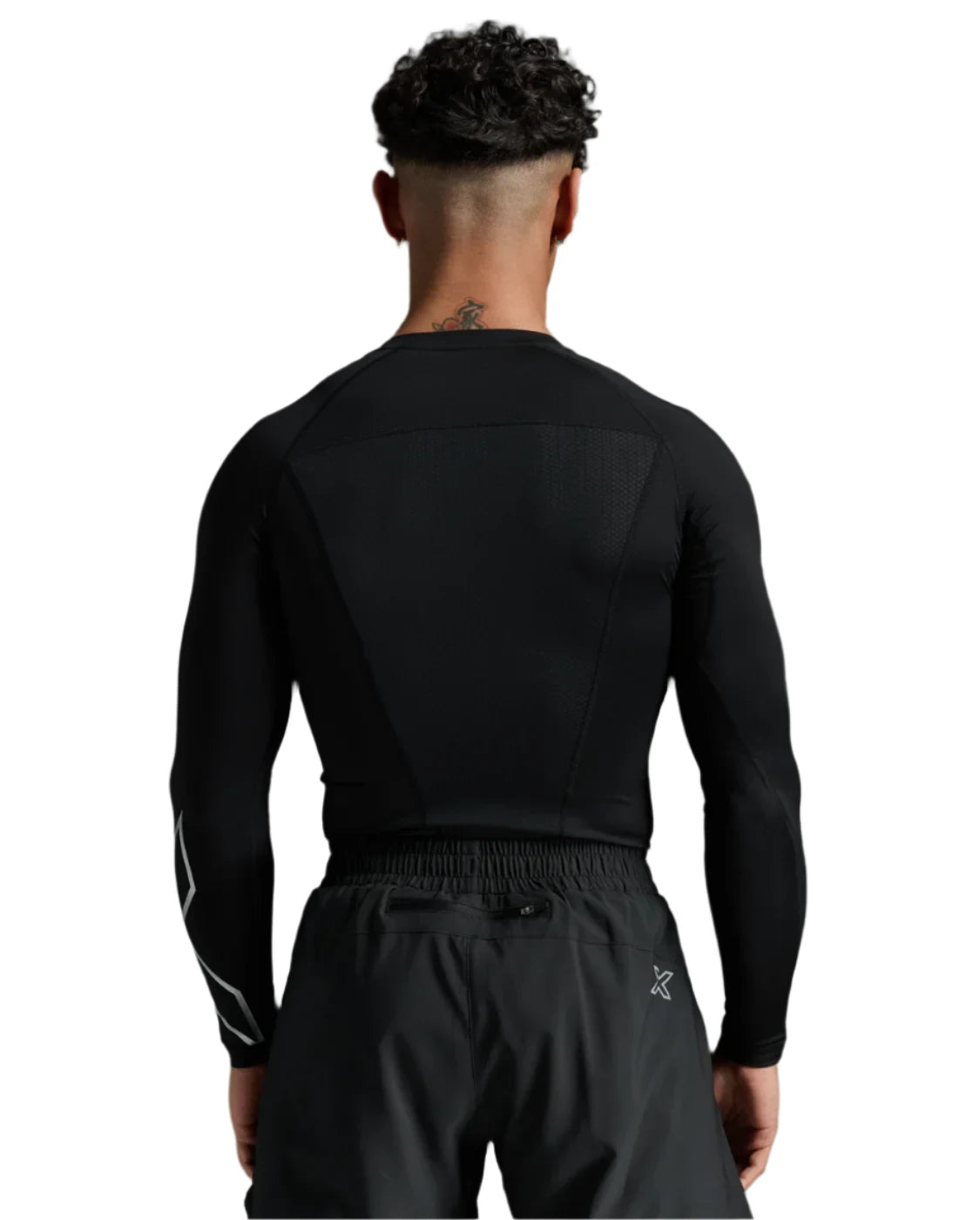 Black 2XU Core Compression Long Sleeve Top for Men