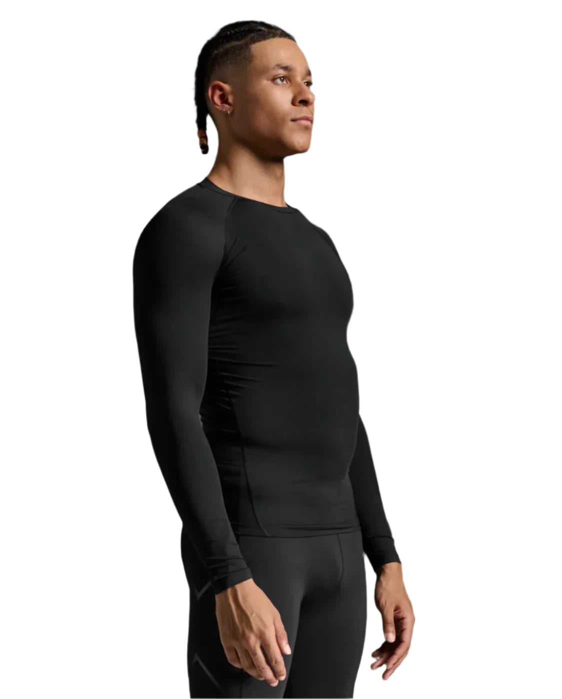 Black 2XU Core Compression Long Sleeve Top for Men