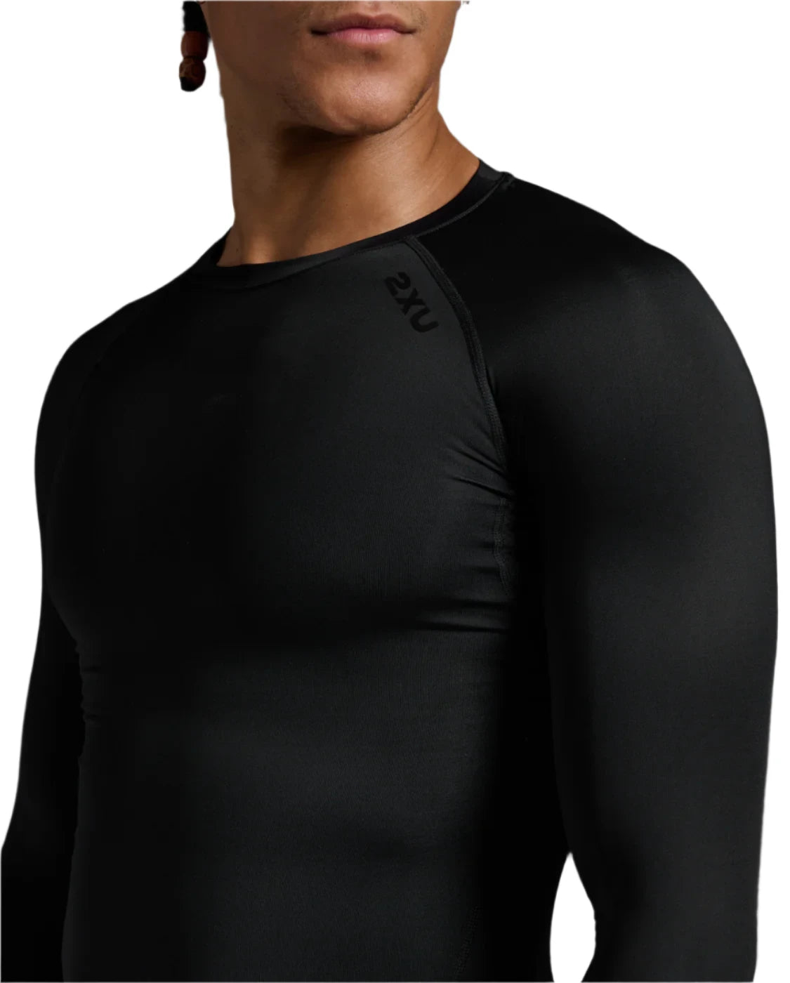 Black 2XU Core Compression Long Sleeve Top for Men