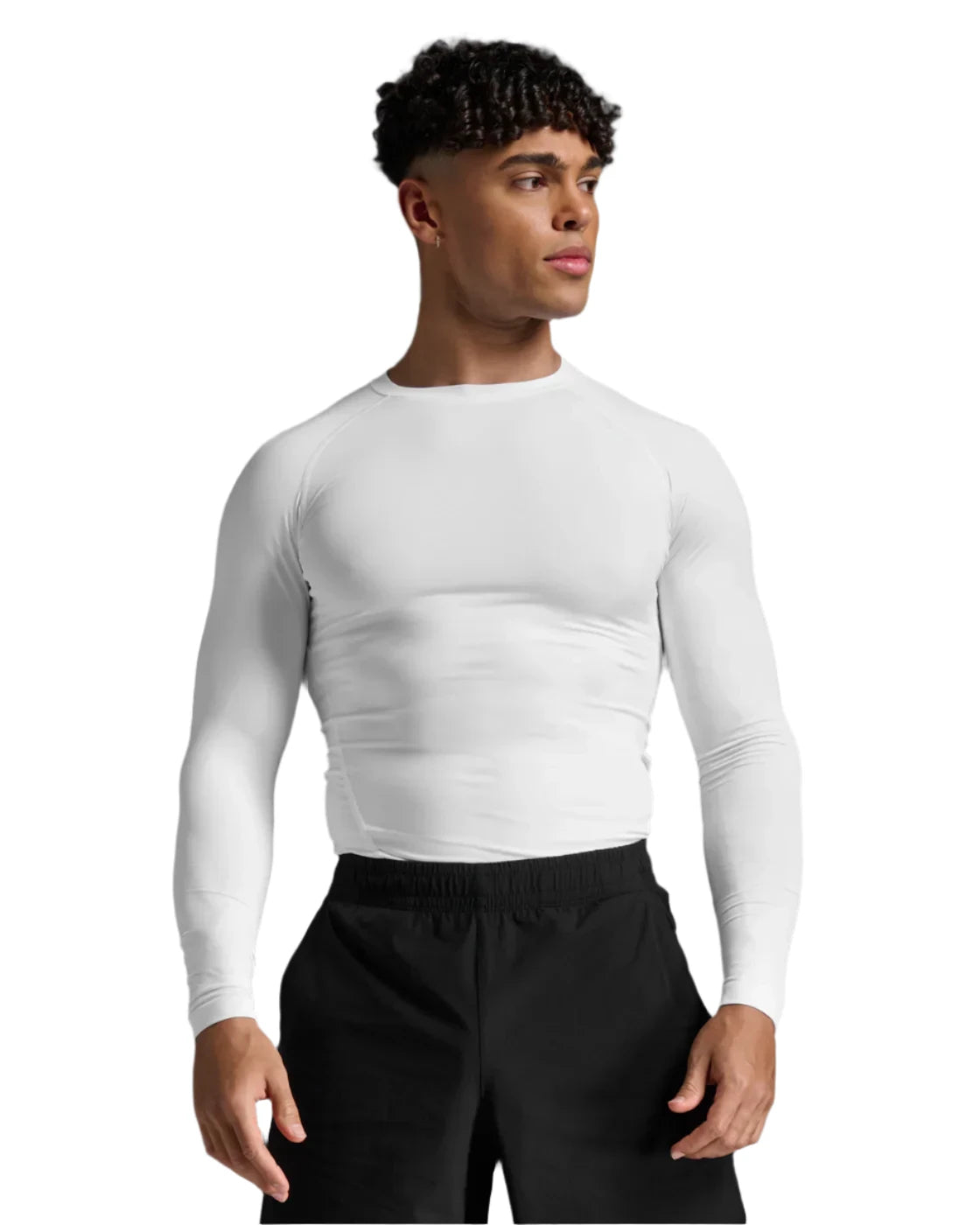 White 2XU Core Compression Long Sleeve Top for Men