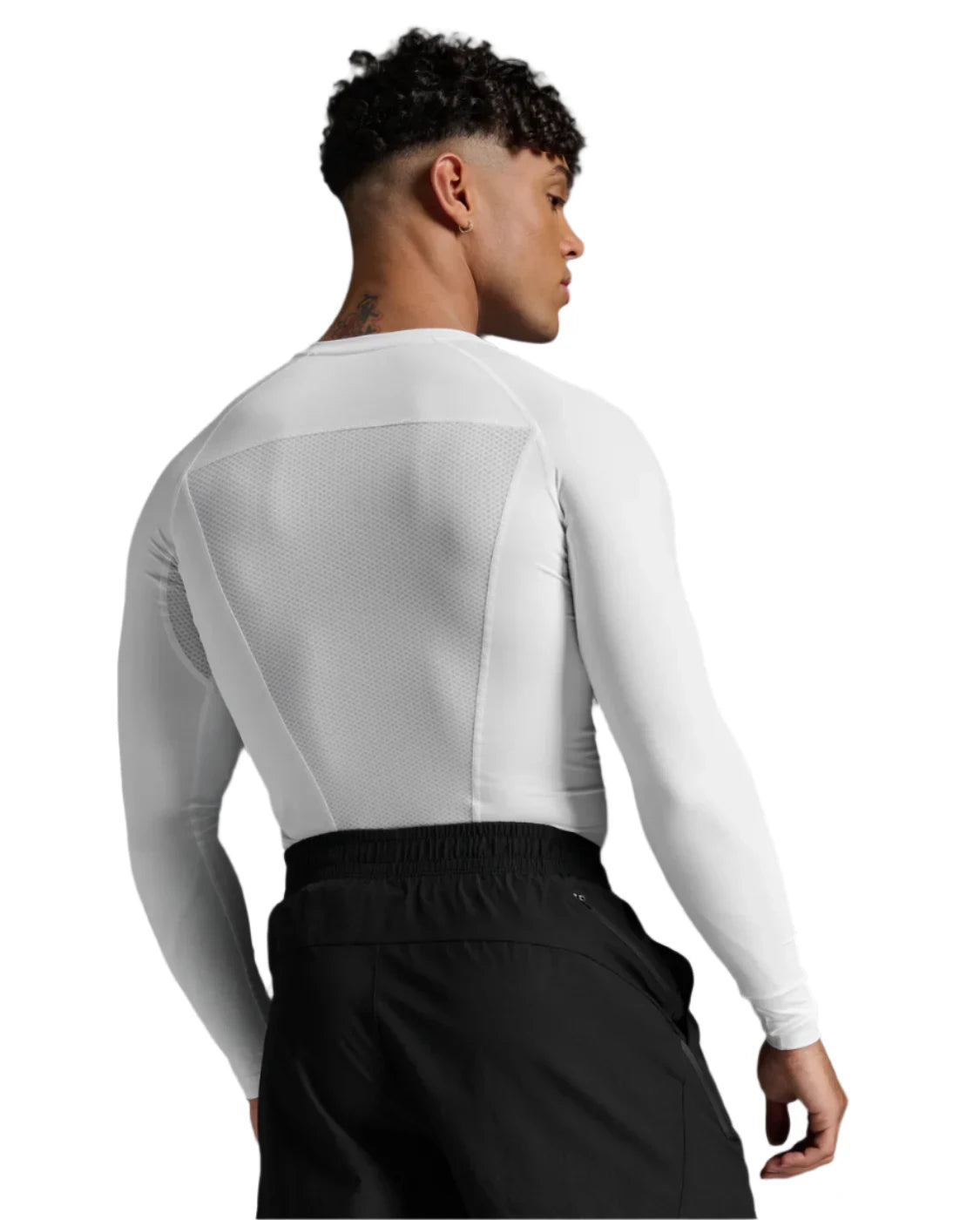 White 2XU Core Compression Long Sleeve Top for Men