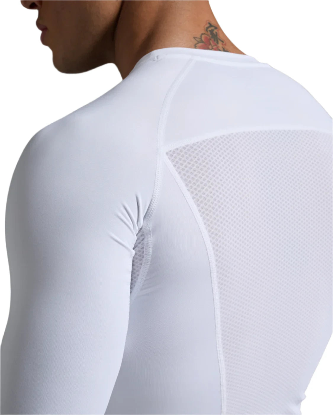 White 2XU Core Compression Long Sleeve Top for Men