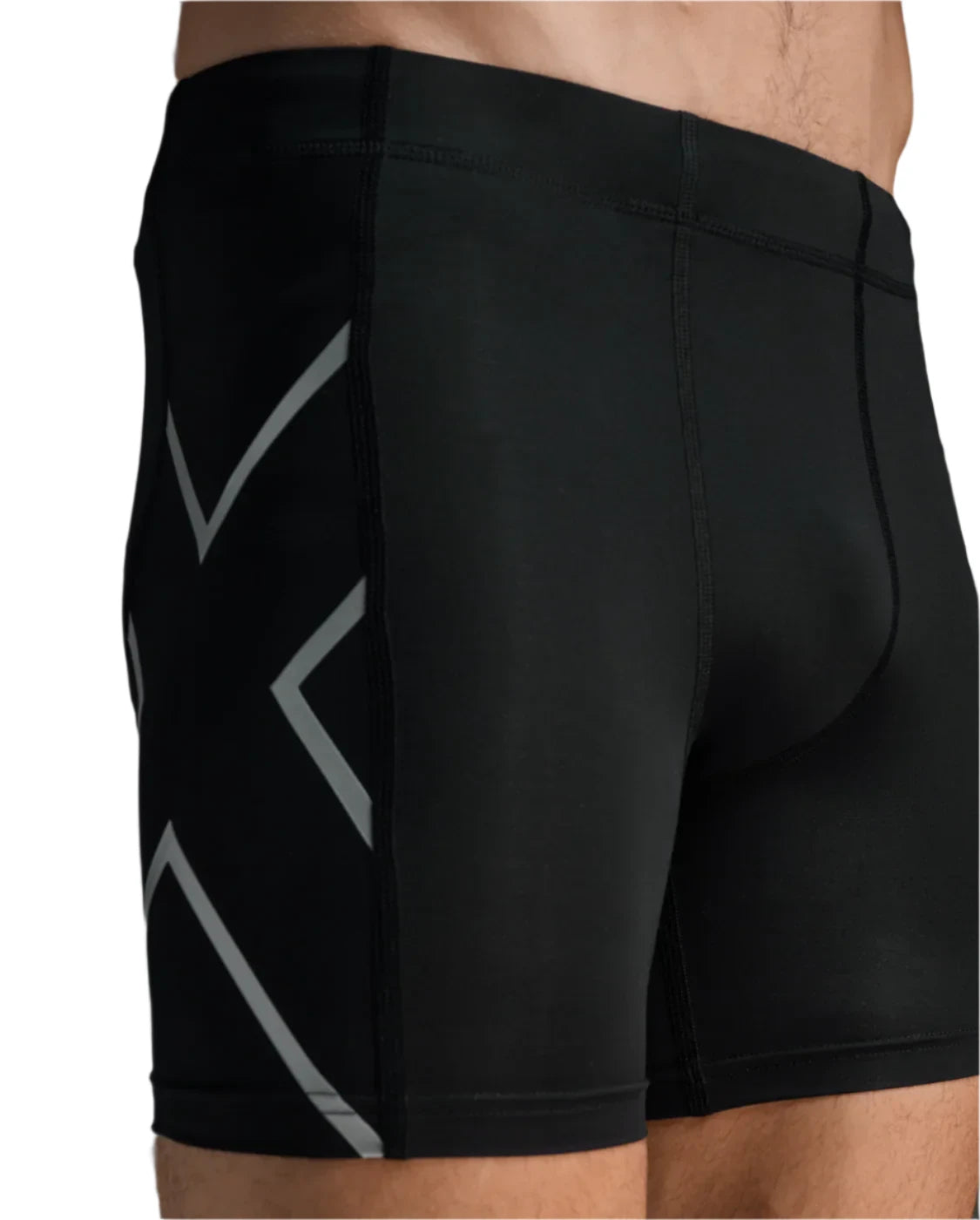 Black 2XU Core Compression Half Shorts for Men