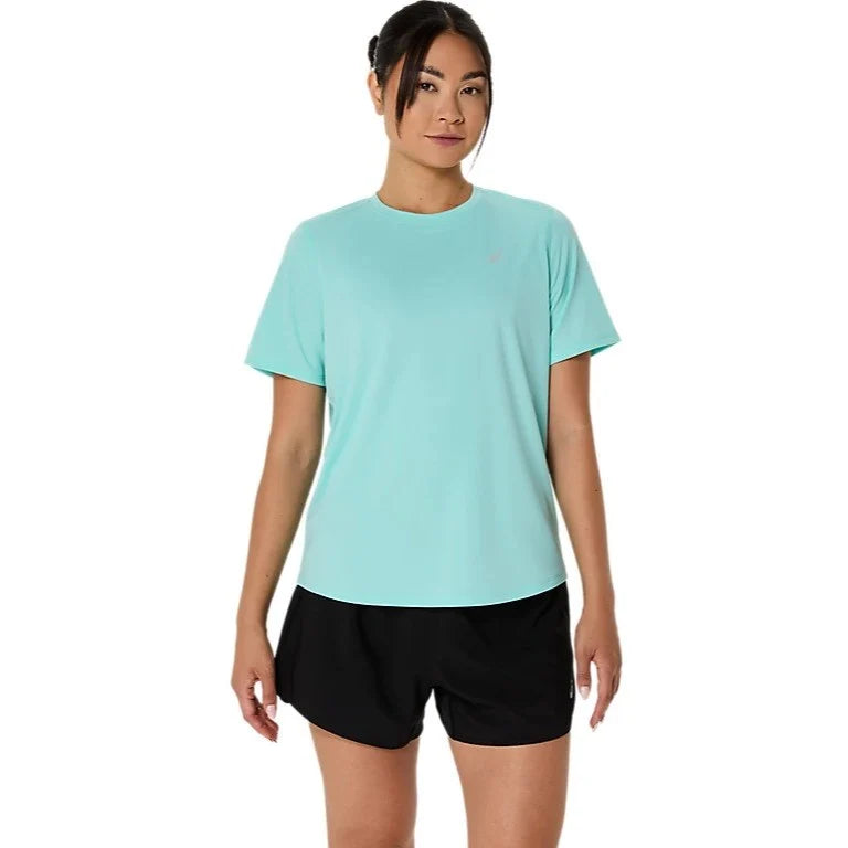 Asics Silver Running Short Sleeve Top - Womens