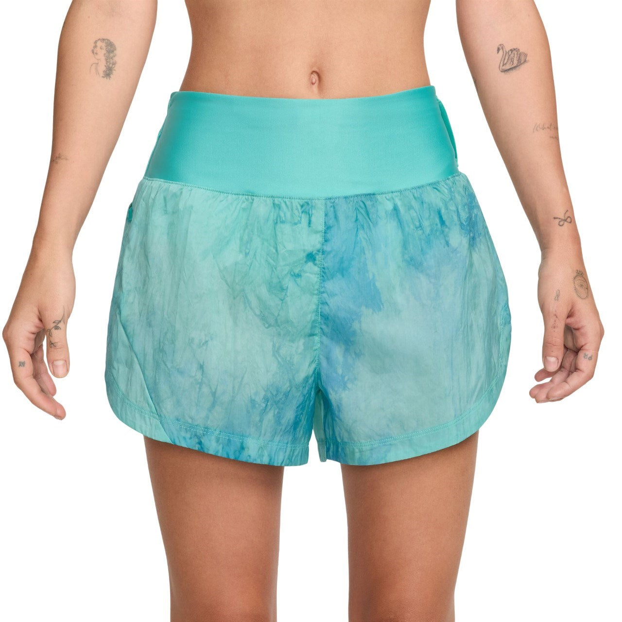 Nike Repel Mid-Rise 3 Inch Brief-Lined Running Shorts - Womens