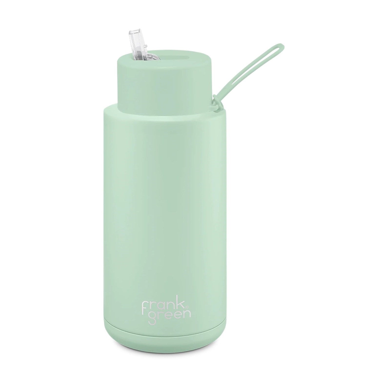 Frank Green Stainless Steel Ceramic Reusable Water Bottle With Straw - 1L