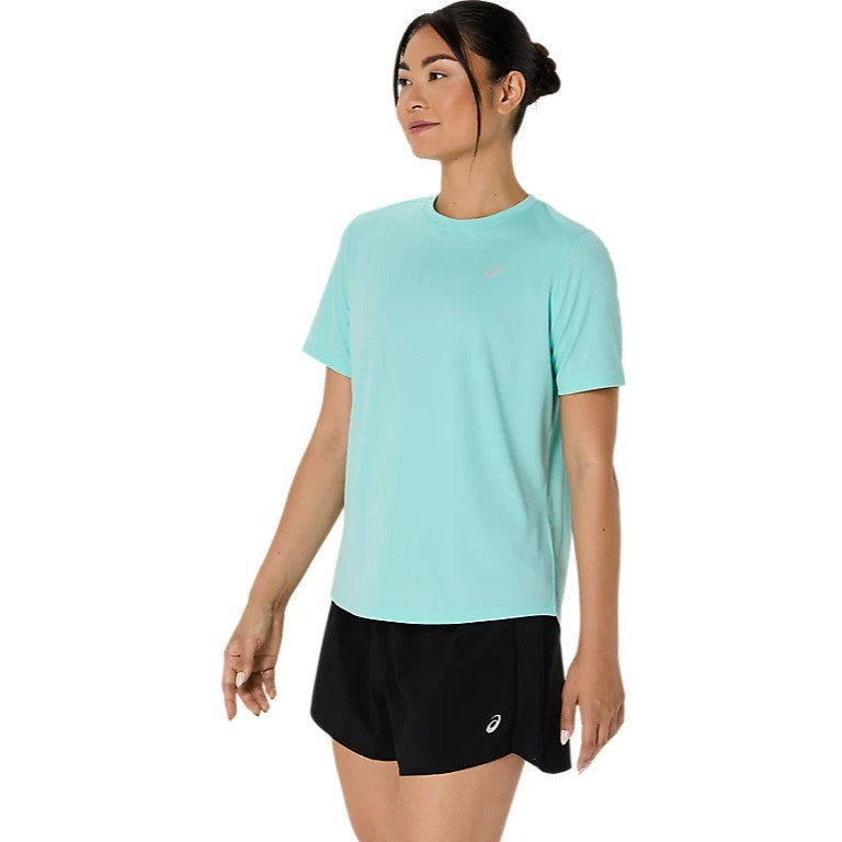 Asics Silver Running Short Sleeve Top - Womens