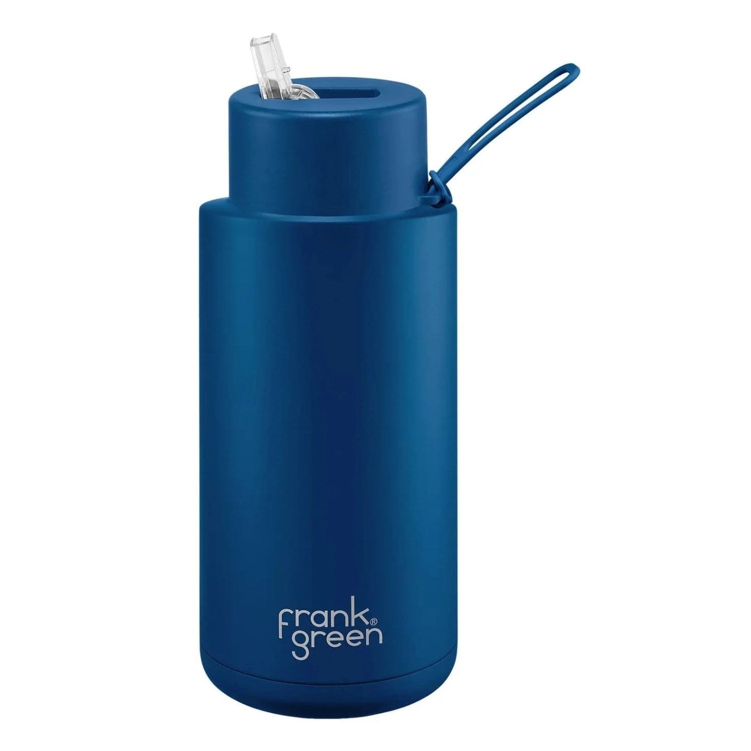 Frank Green Stainless Steel Ceramic Reusable Water Bottle With Straw - 1L