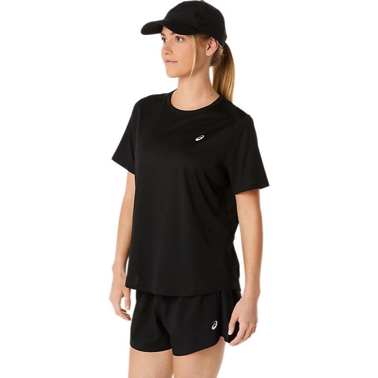 Asics Silver Running Short Sleeve Top - Womens