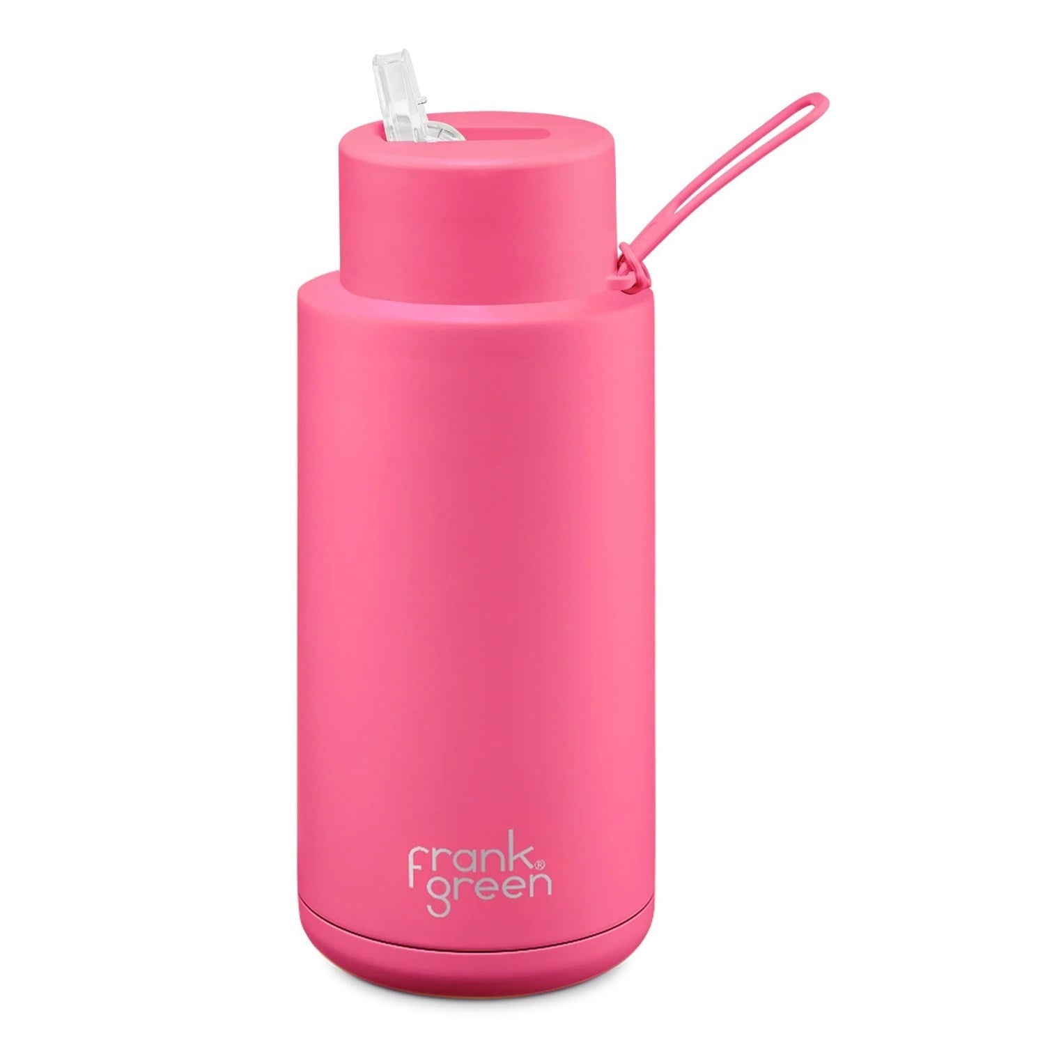 Frank Green Stainless Steel Ceramic Reusable Water Bottle With Straw - 1L