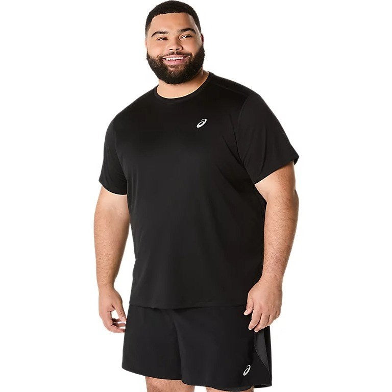 Asics Silver Running Short Sleeve Top - Mens