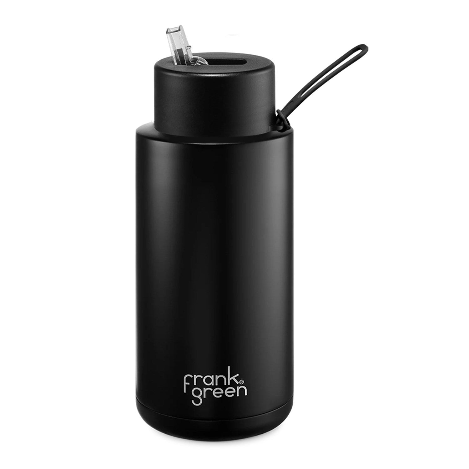 Frank Green Stainless Steel Ceramic Reusable Water Bottle With Straw - 1L