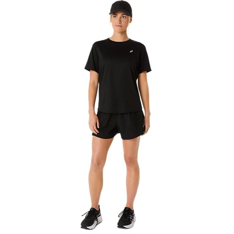 Asics Silver Running Short Sleeve Top - Womens