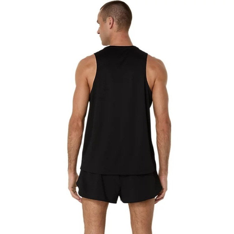 Asics Silver Mens Running Tank Top