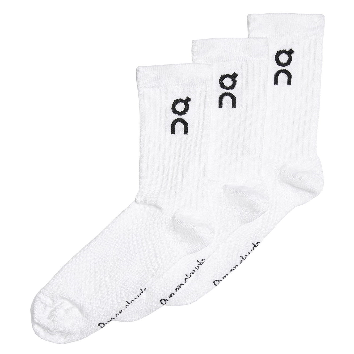 On Running Crew Logo Sock - 3 Pack