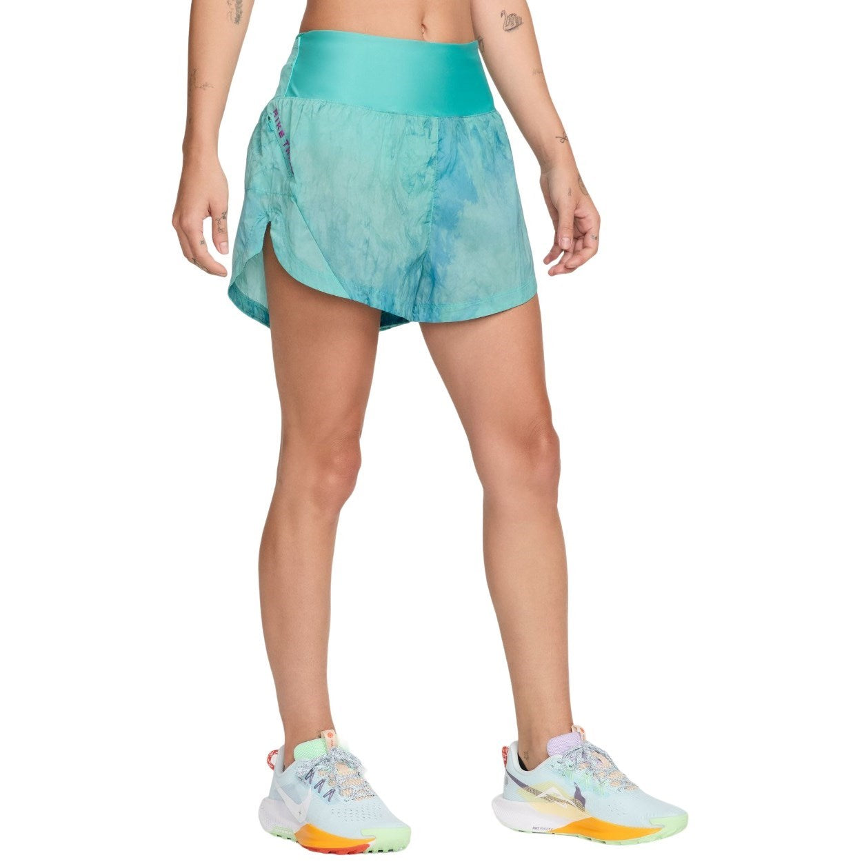 Nike Repel Mid-Rise 3 Inch Brief-Lined Running Shorts - Womens