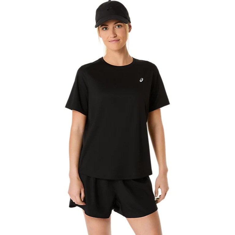 Asics Silver Running Short Sleeve Top - Womens