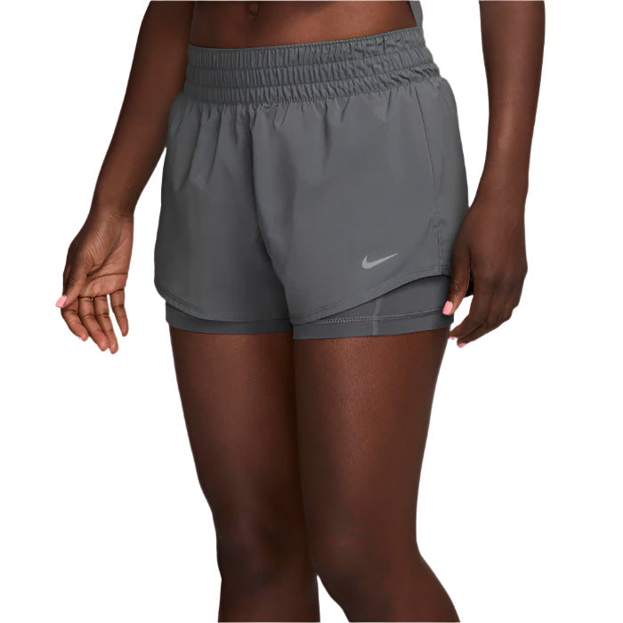 Nike One Dri-FIT Mid-Rise 3 Inch 2-in-1 Running Shorts - Womens