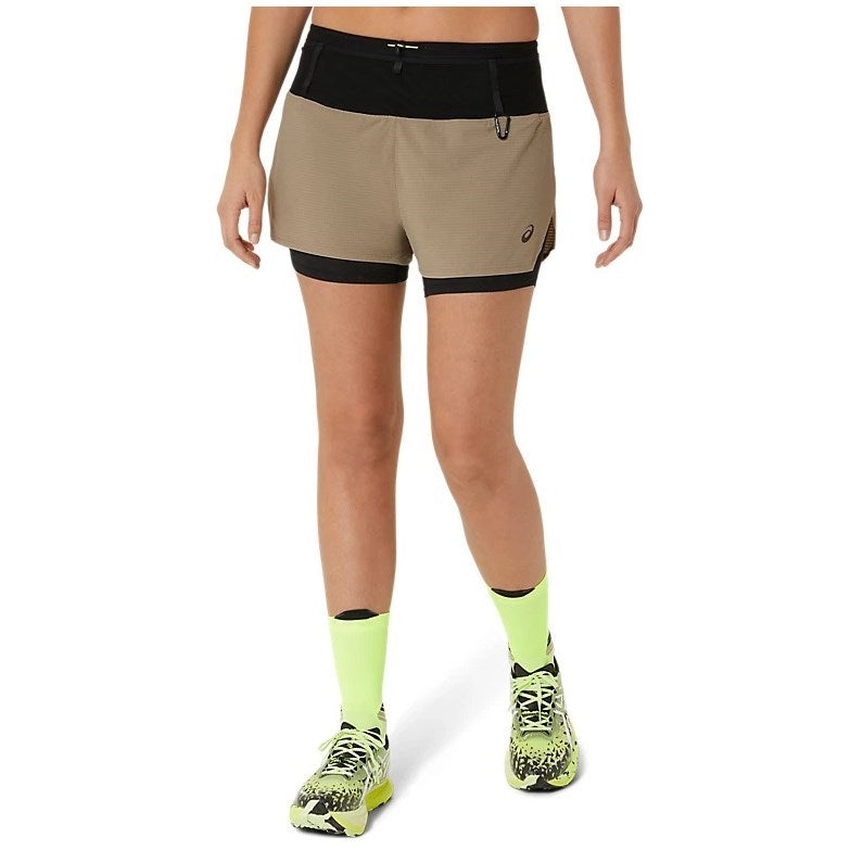 Asics FujiTrail 2-In-1 Running Shorts - Womens