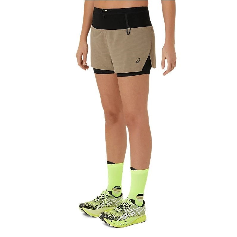 Asics FujiTrail 2-In-1 Running Shorts - Womens