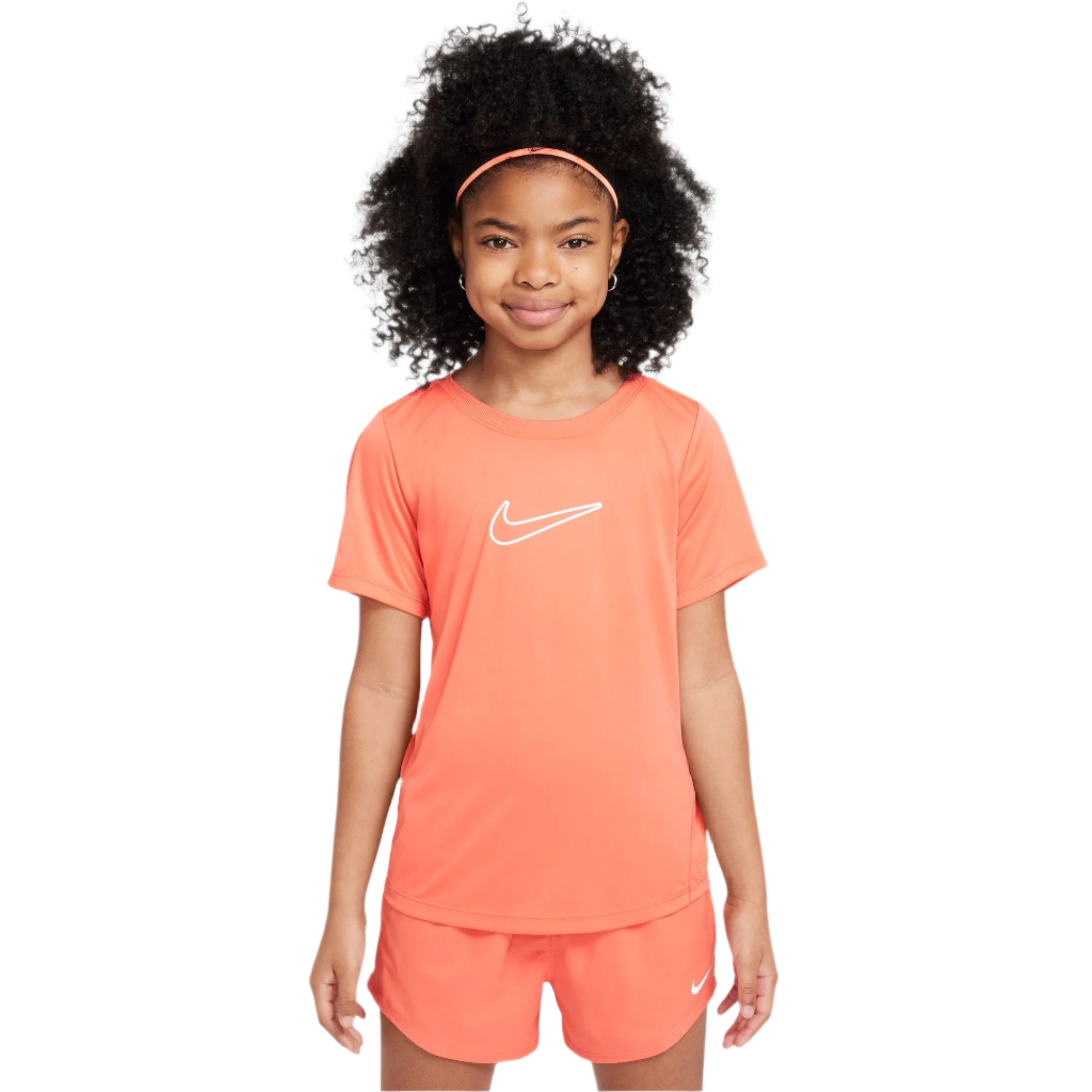 Nike One Fitted Dri-FIT Short Sleeve Top - Girls