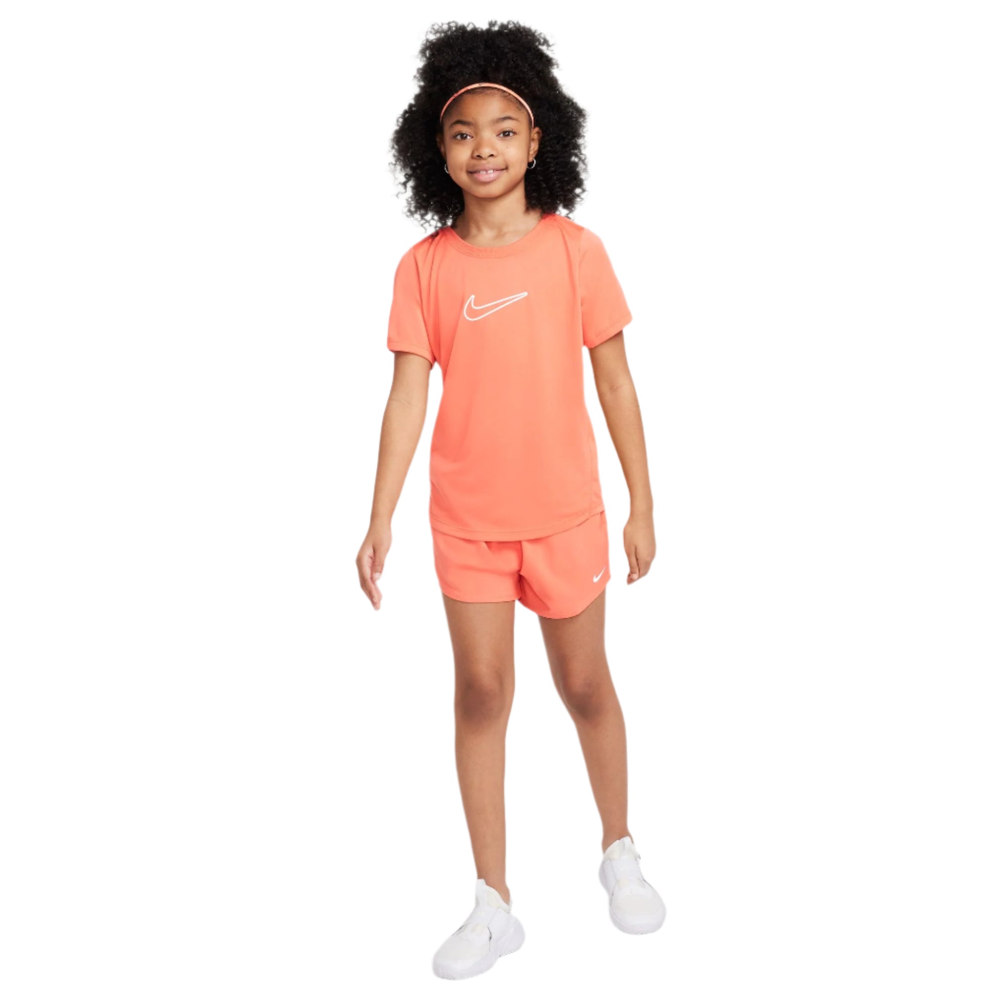 Nike One Fitted Dri-FIT Short Sleeve Top - Girls