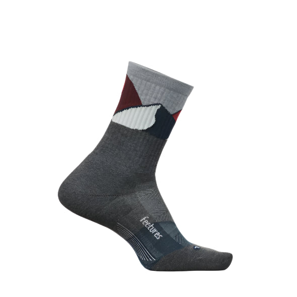 Feetures Trail Max Cushion Mini Crew Running Socks