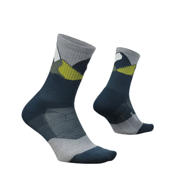 Feetures Trail Max Cushion Mini Crew Running Socks