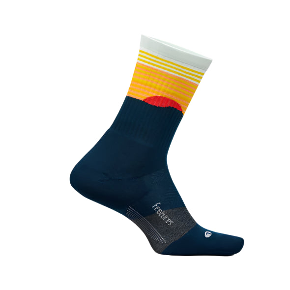 Feetures Trail Max Cushion Mini Crew Running Socks