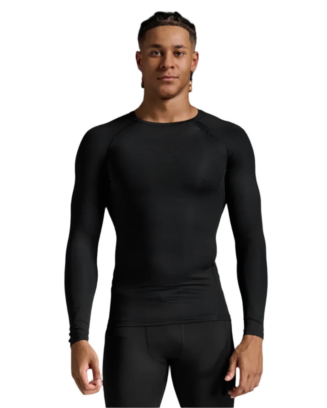 Black 2XU Core Compression Long Sleeve Top for Men