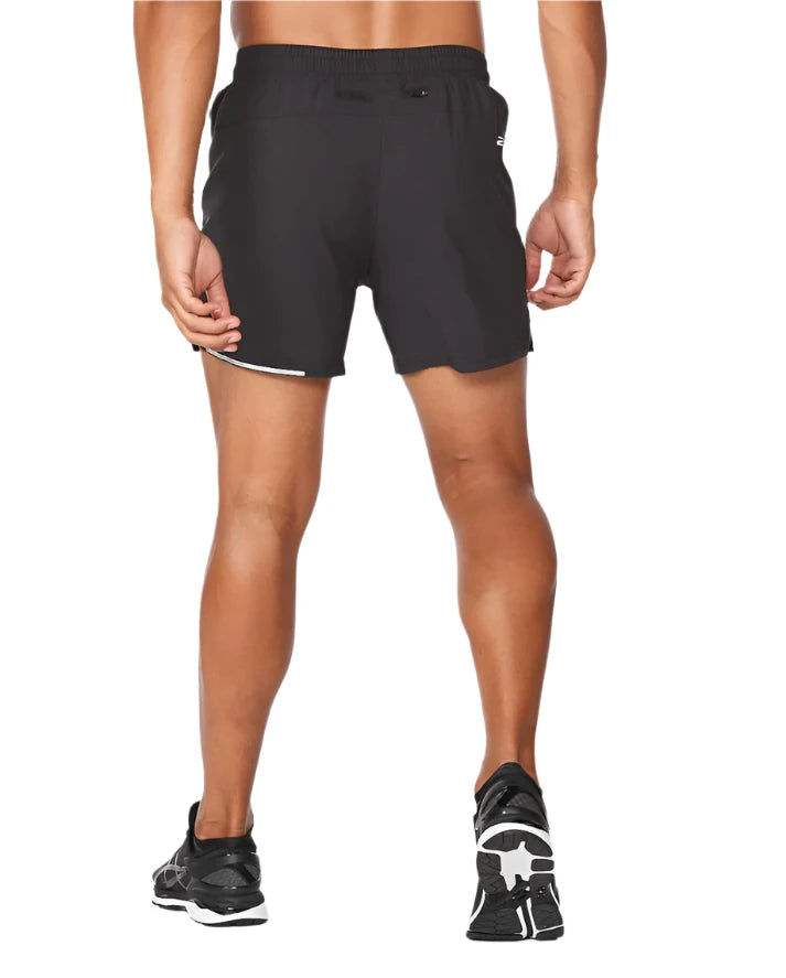 Black 2XU Aero 5 Inch Running Shorts for Men