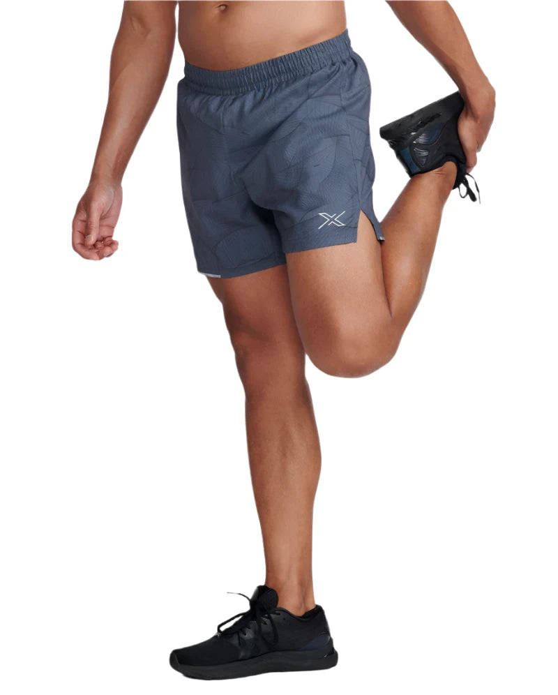 Gray 2XU Aero 5 Inch Running Shorts for Men