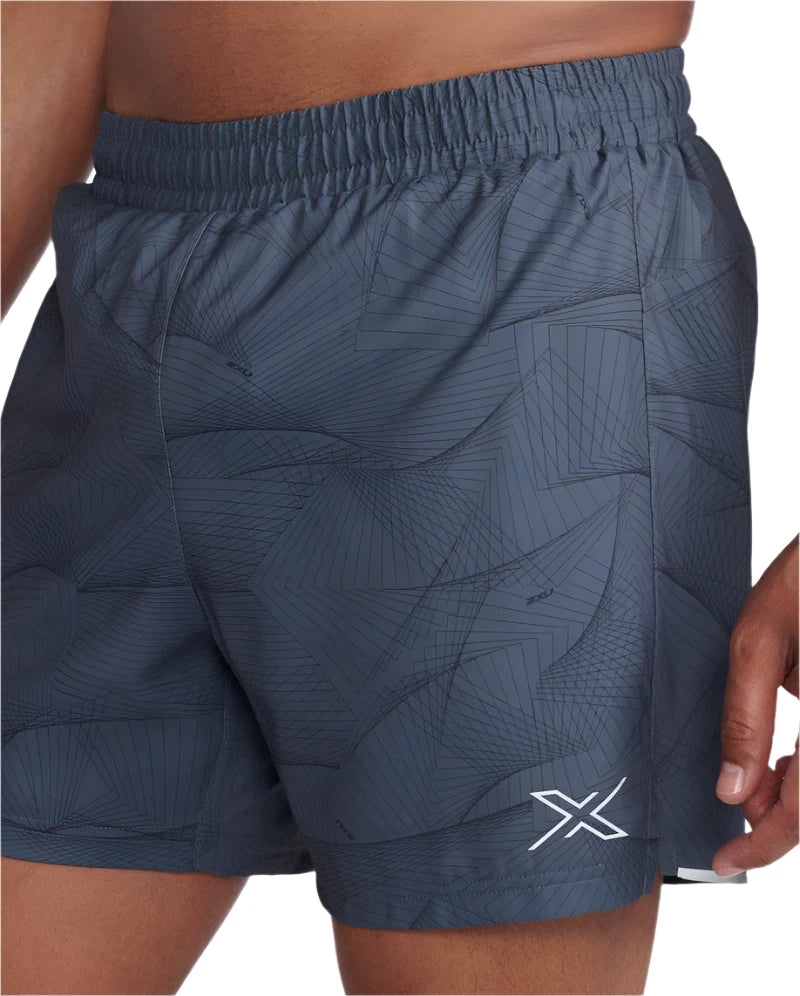 Gray 2XU Aero 5 Inch Running Shorts for Men