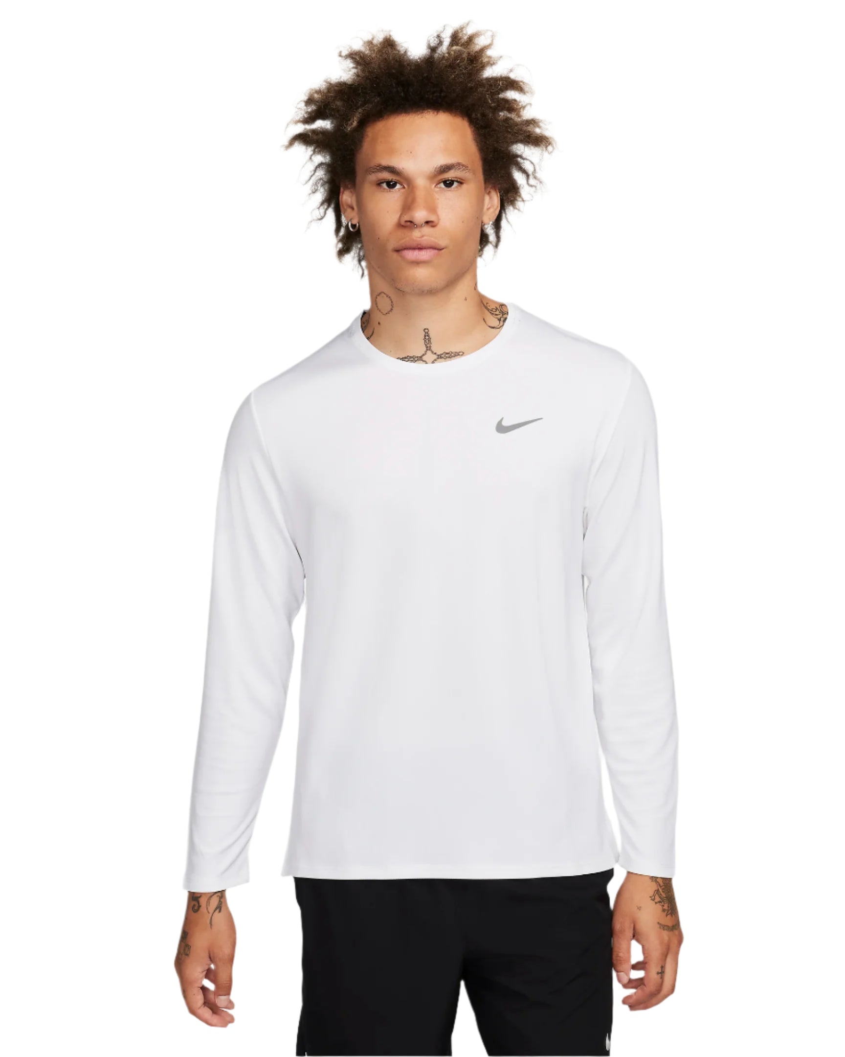 Nike Miler Dri-FIT UV Long-Sleeve Running Top - Mens