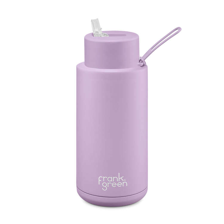 Frank Green Stainless Steel Ceramic Reusable Water Bottle With Straw - 1L