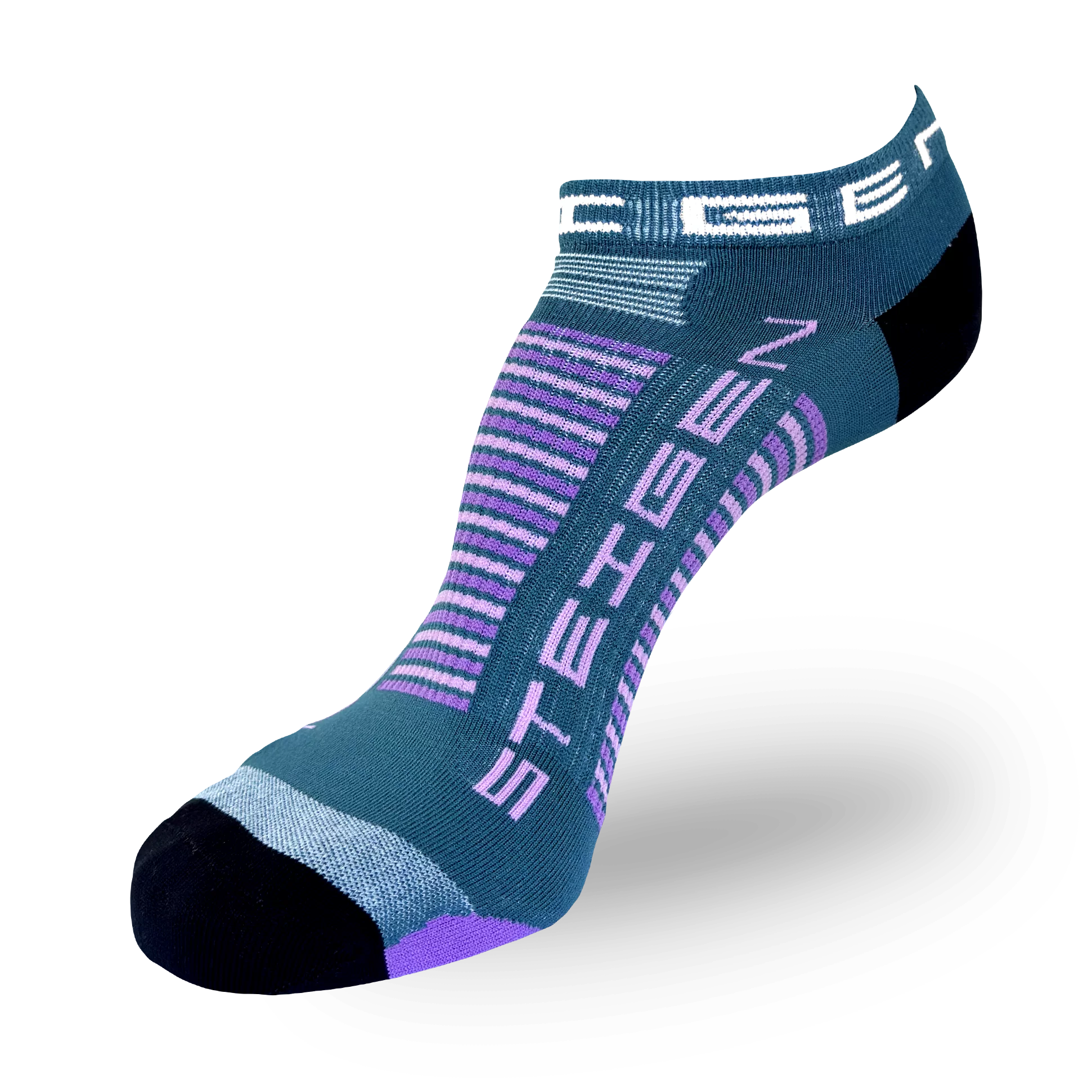 Teal Zero Running Socks