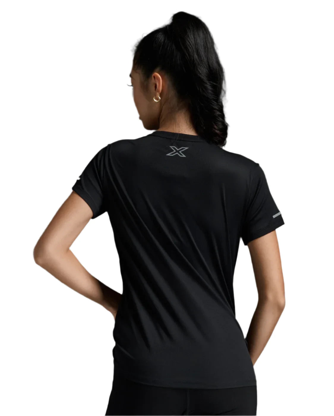 Black 2XU Aero Short Sleeve Running T-Shirt for Women