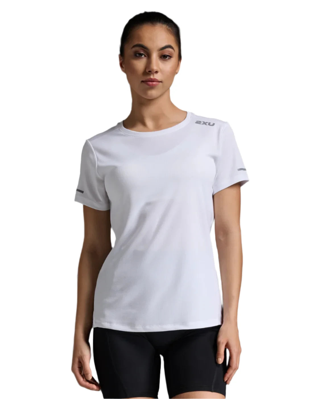 White 2XU Aero Short Sleeve Running T-Shirt for Women