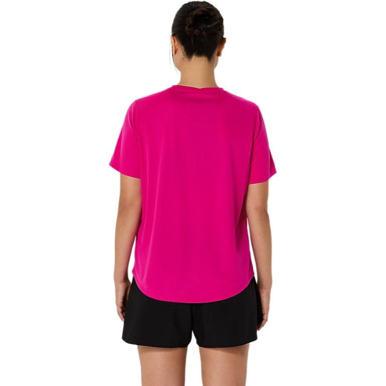 Asics Silver Running Short Sleeve Top - Womens