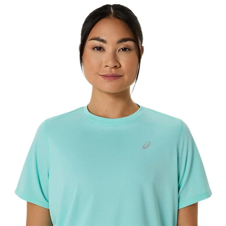 Asics Silver Running Short Sleeve Top - Womens