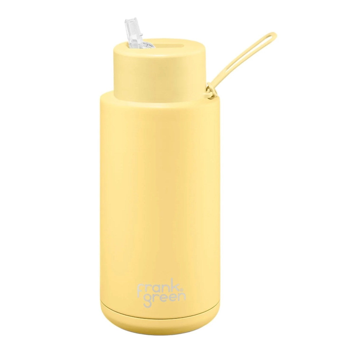 Frank Green Stainless Steel Ceramic Reusable Water Bottle With Straw - 1L