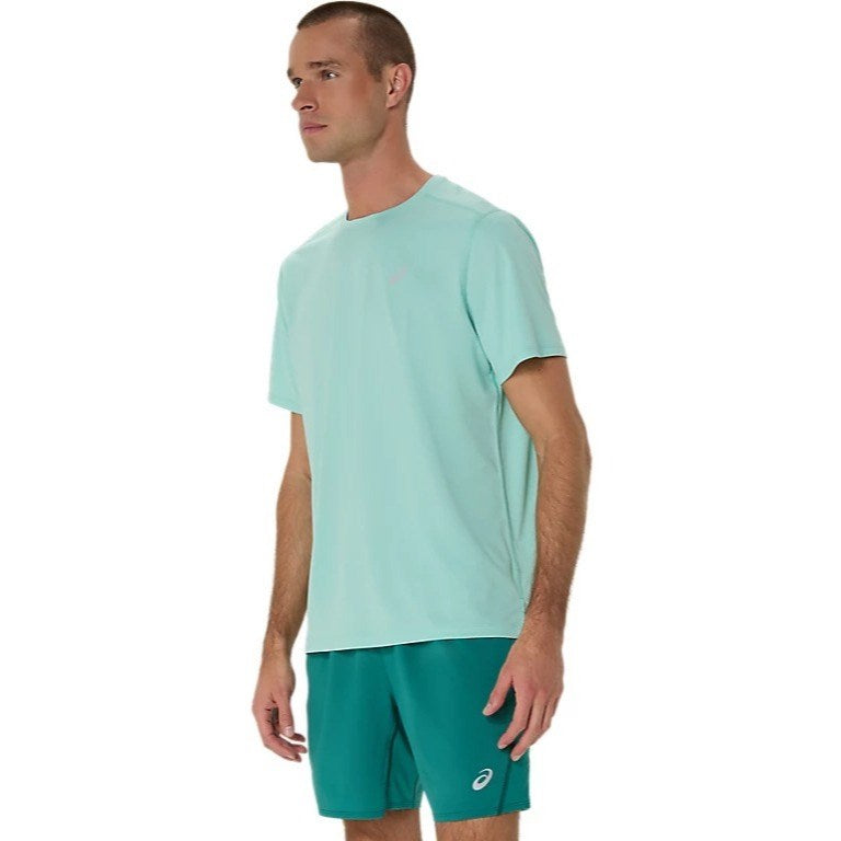 Asics Silver Running Short Sleeve Top - Mens