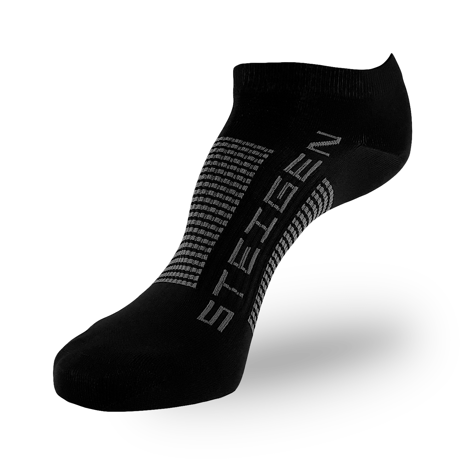 Black Zero Running Socks