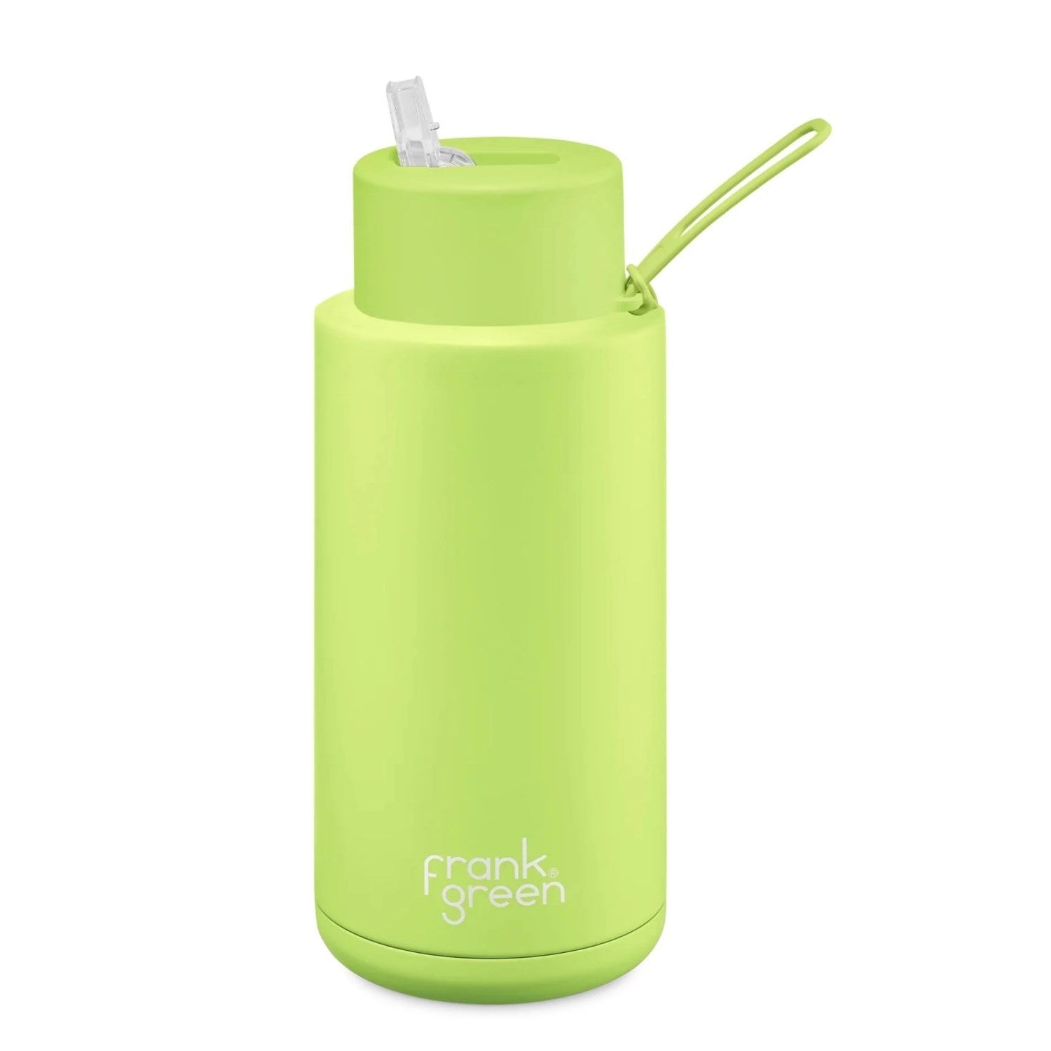 Frank Green Stainless Steel Ceramic Reusable Water Bottle With Straw - 1L