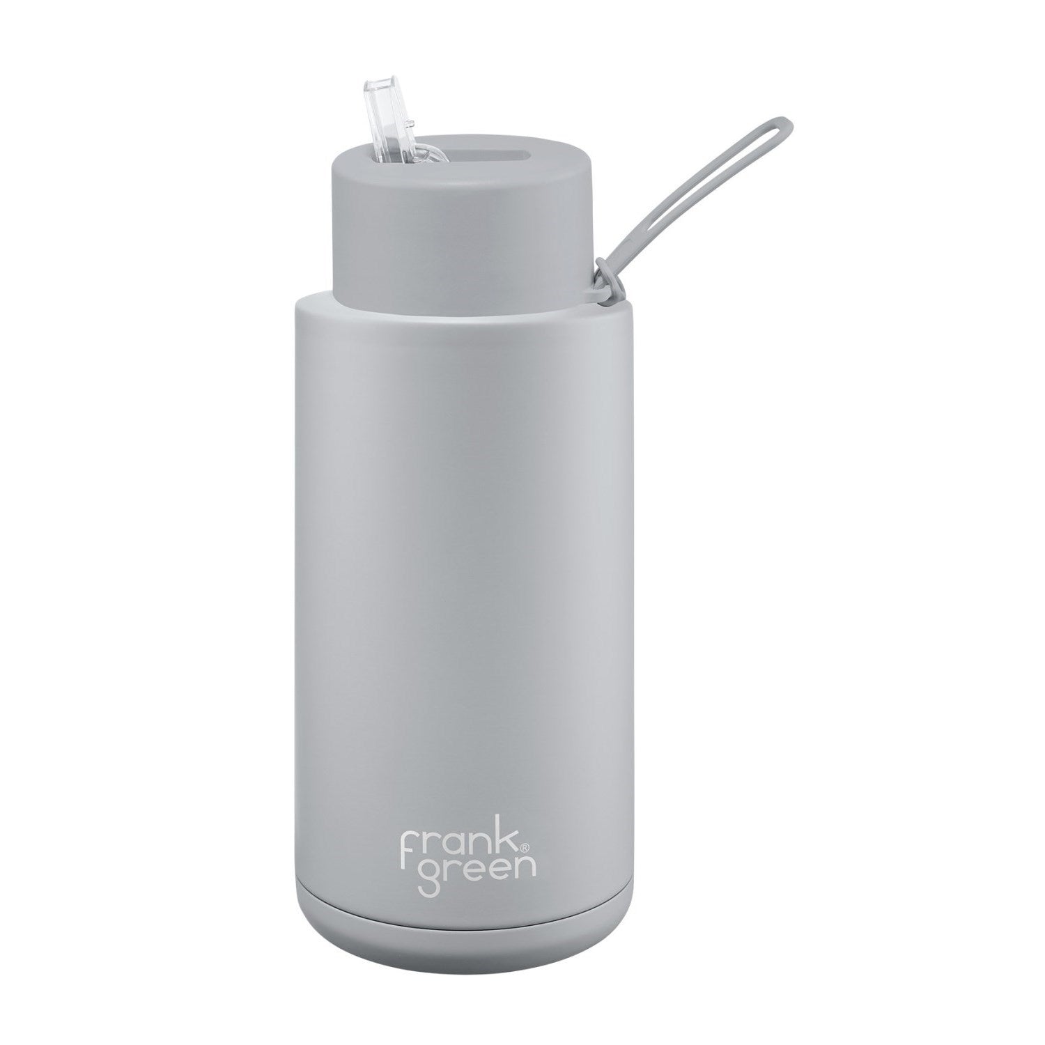 Frank Green Stainless Steel Ceramic Reusable Water Bottle With Straw - 1L