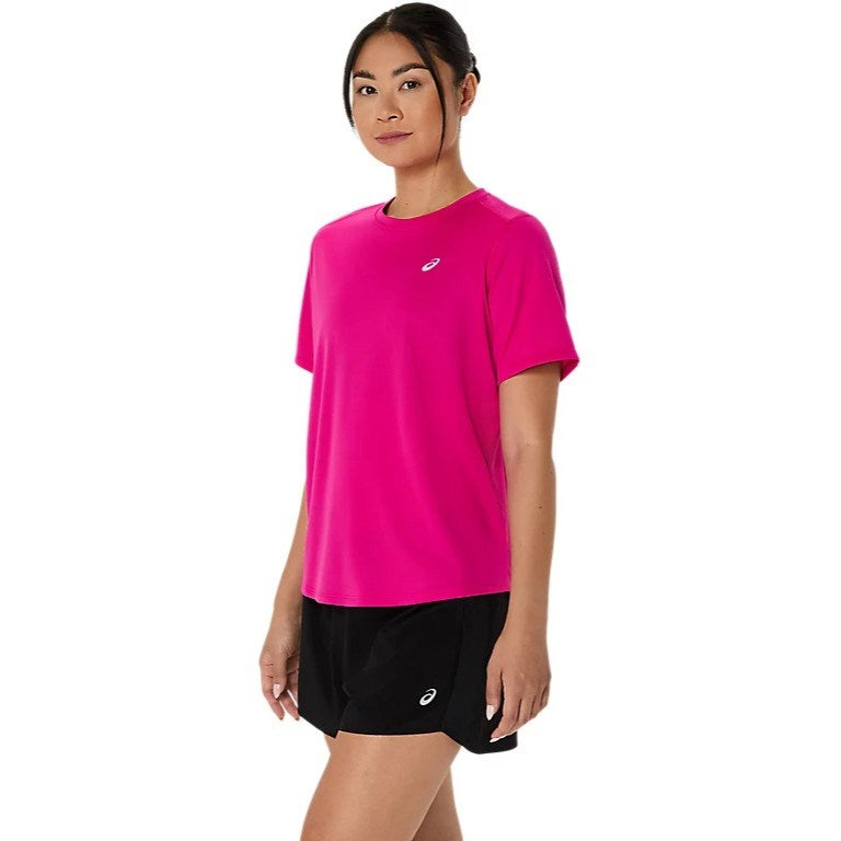 Asics Silver Running Short Sleeve Top - Womens